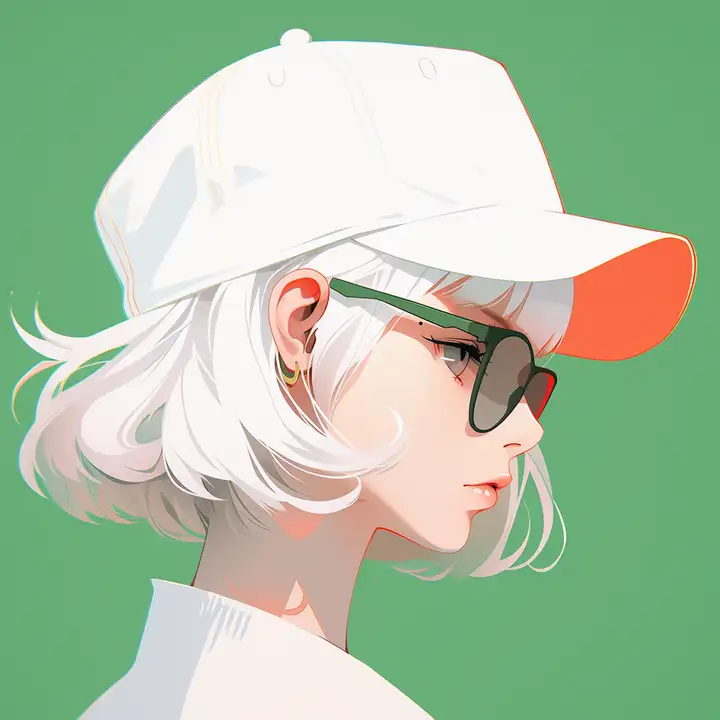 Image [3]-Minimalist flat anime-style couple avatars (male and female)-VyPrompt