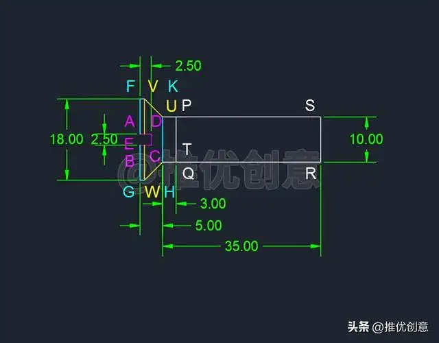 开槽沉头螺钉画法（工程制图开槽沉头螺钉画法）