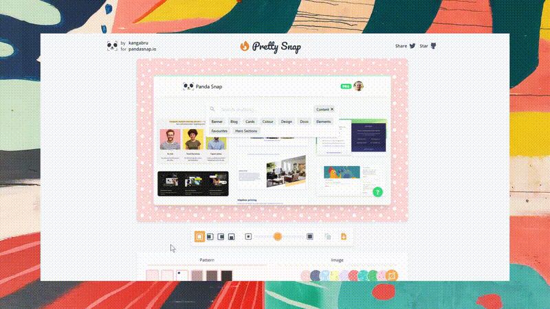 PrettySnap：一款免费的在线截图美化工具，支持自定义背景和边框，帮助用户轻松提升截图的视觉效果-墨桅博客