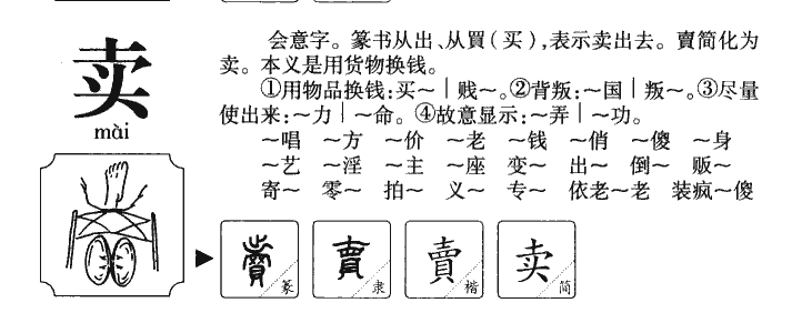 如何区分「买」和「卖」这两个字,并记住? - 知乎