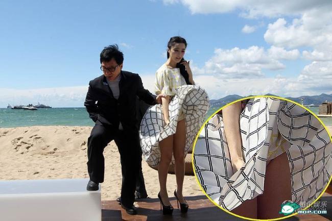 穿短裙被风吹起来怎么办?