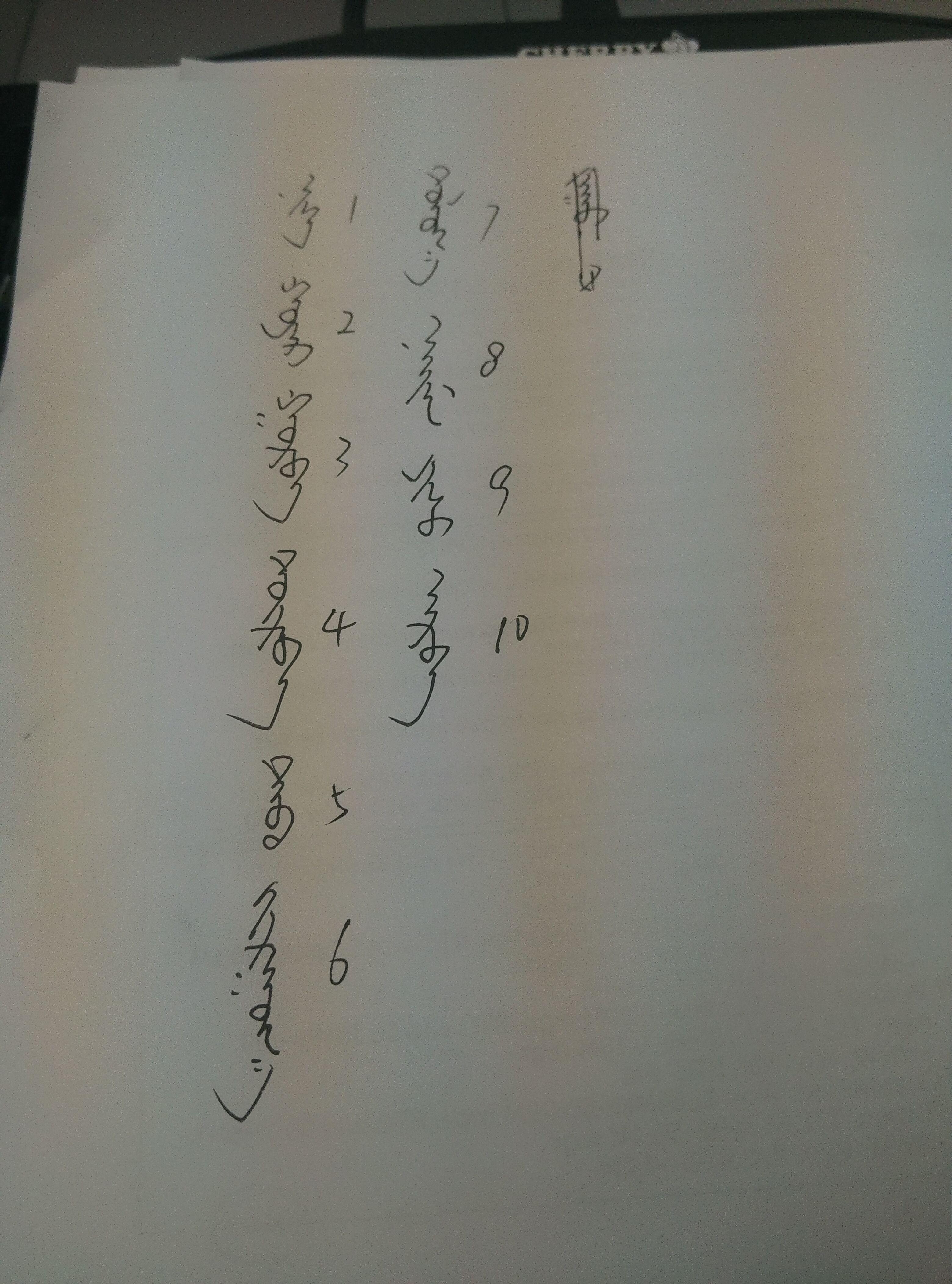 传统蒙古文和满文数字的手写体是怎么样的