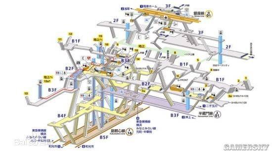 新宿地铁站平面图图片