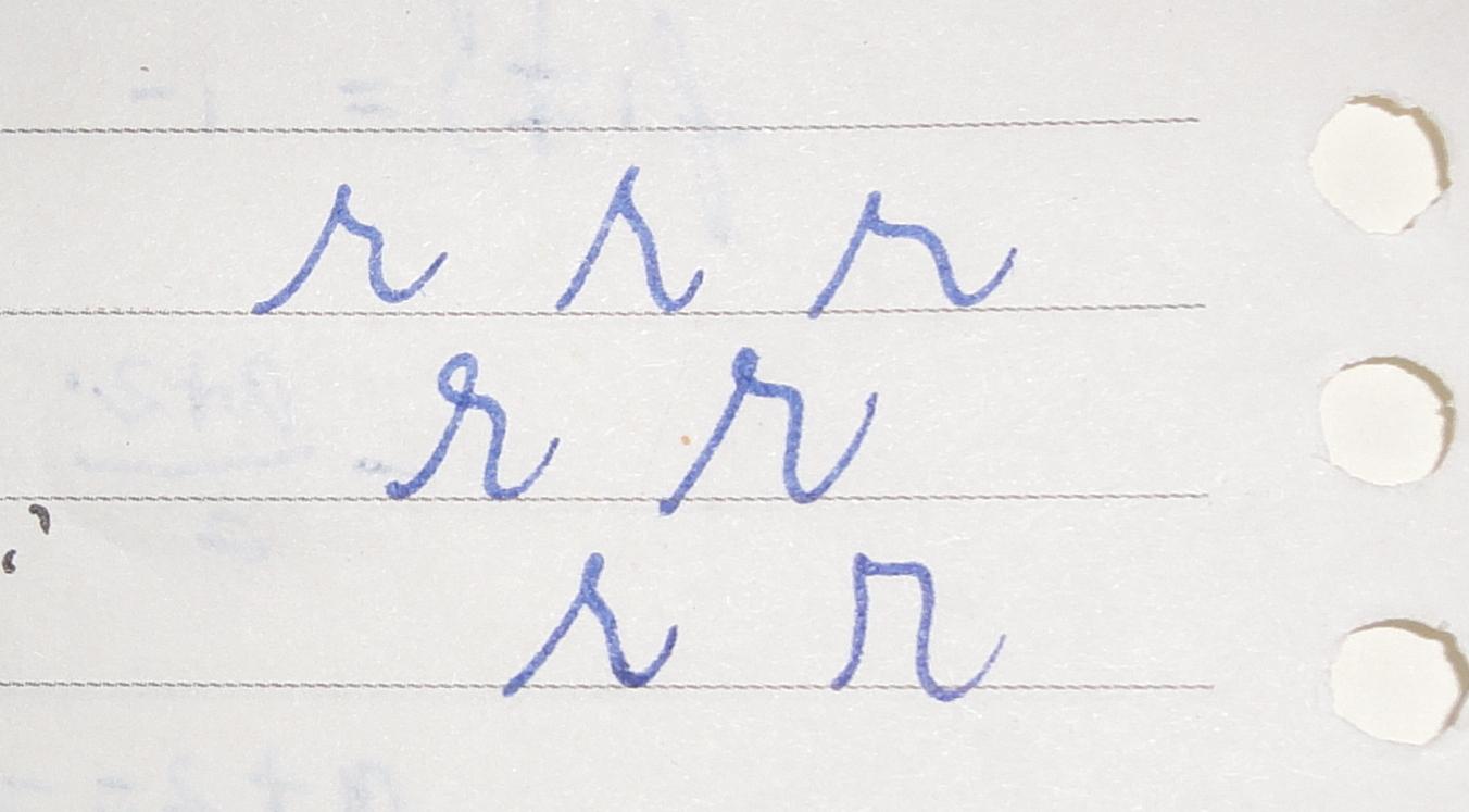 手写英文时,怎么写「r」和「v」,才能既保证书写速度,又不会让这两个字母难以辨别? - 知乎