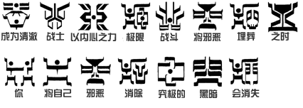 假面骑士空我中的古朗基文字和古代林多文字是东映自创的还是真的有