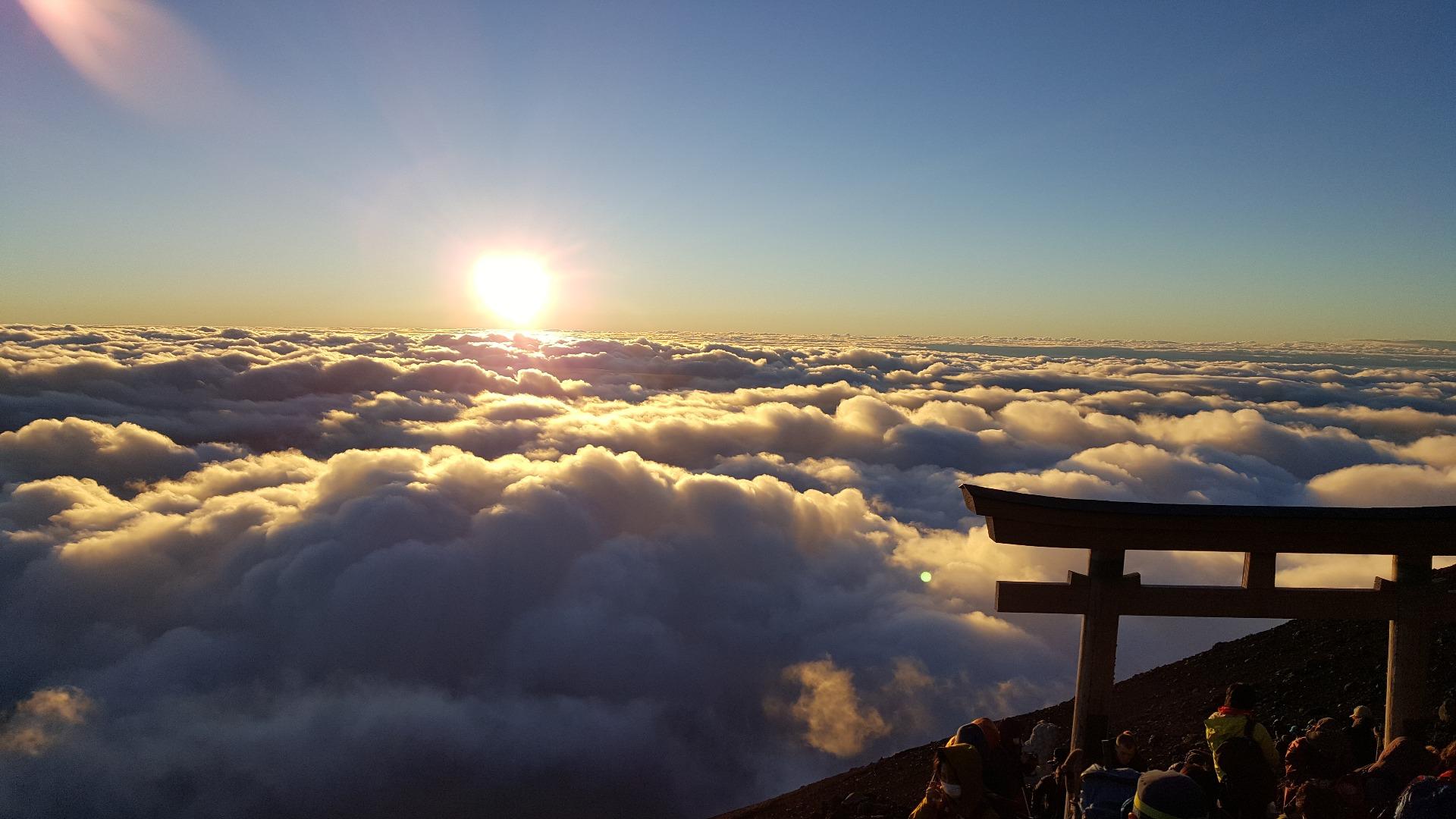 日本圣岳 富士山 御来光 知乎