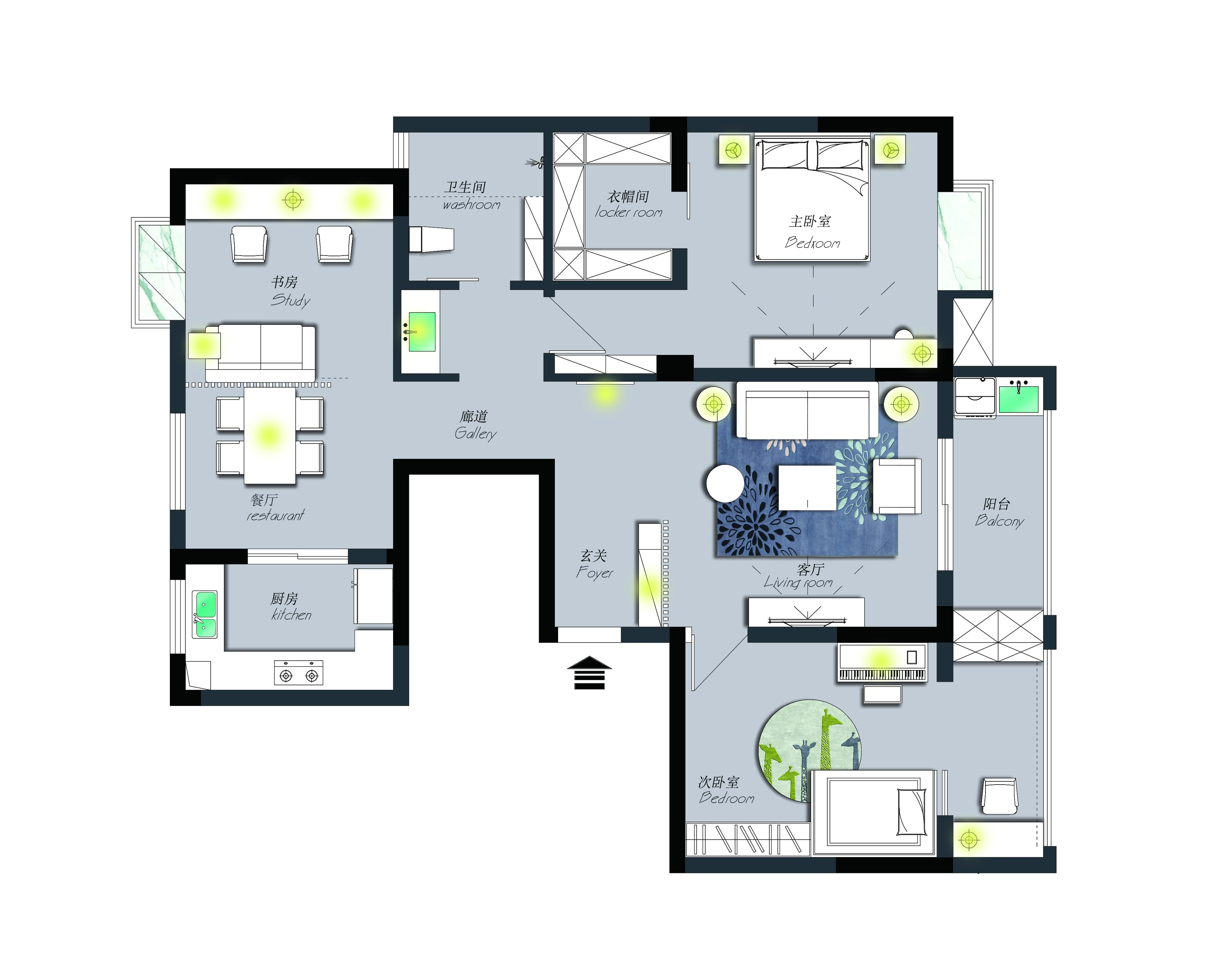 请问这样的凹户型怎么设计比较好?