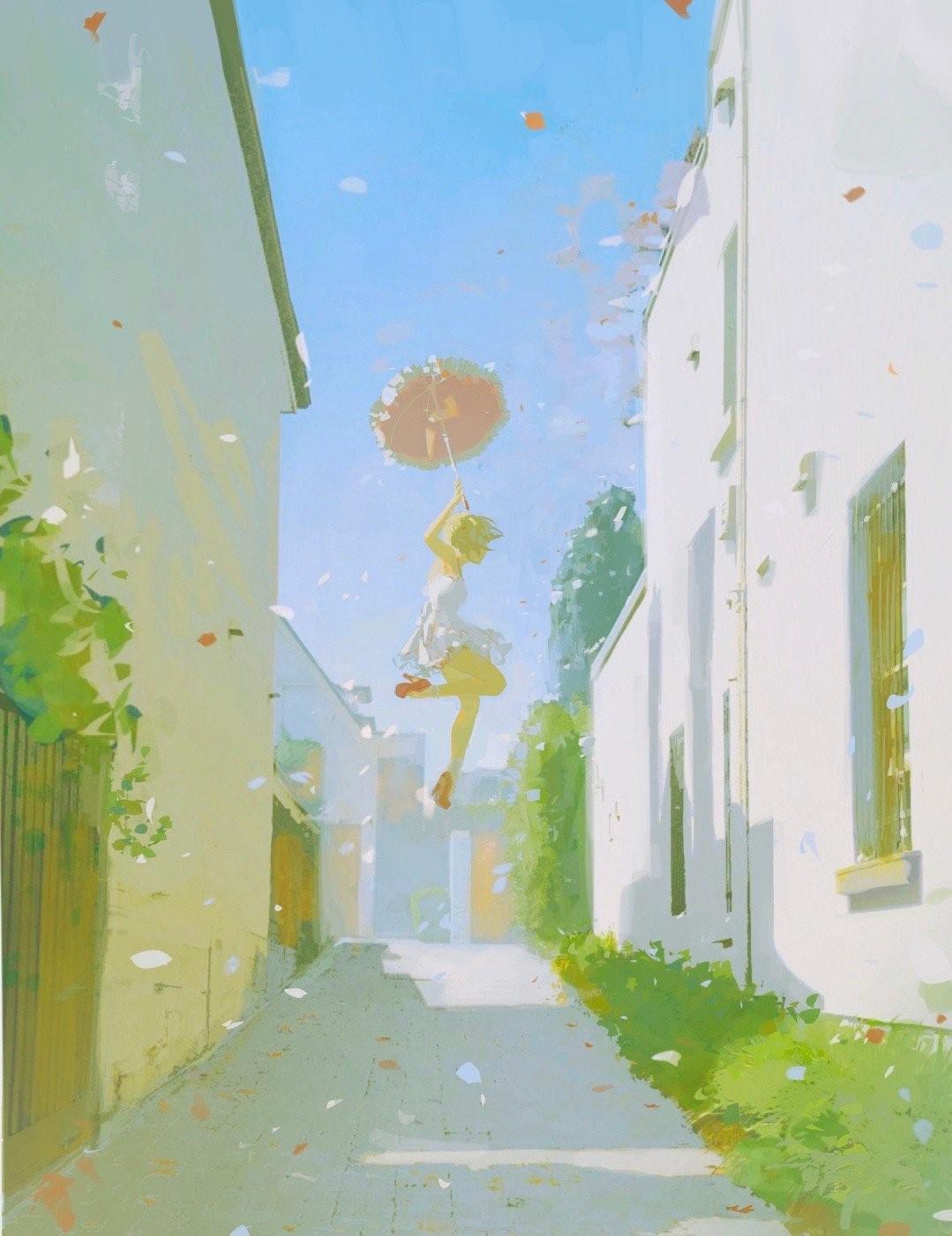 有哪些画风干净简单小清新的画师? - 知乎