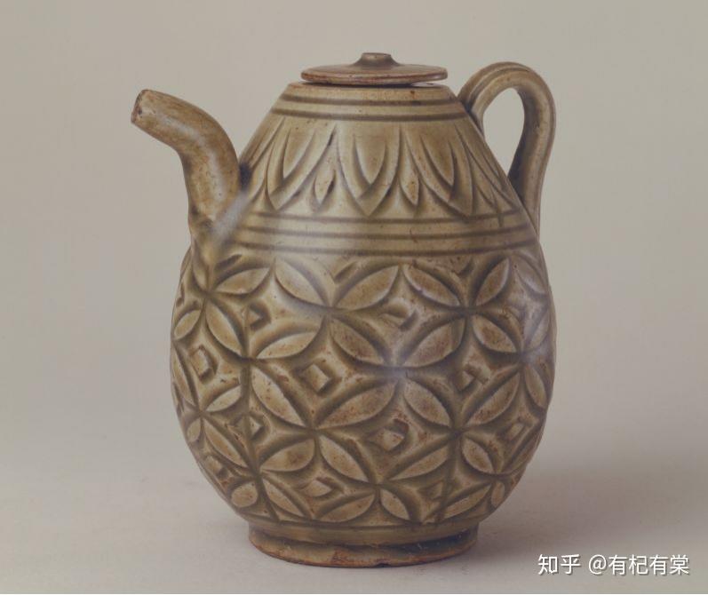 中国 耀州窯 青磁 北宋時代 耀州窑：北方青瓷的代表，宋代六大窑系之一！_牡丹