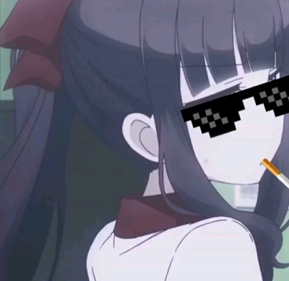 有没有带着墨镜的女动漫头像