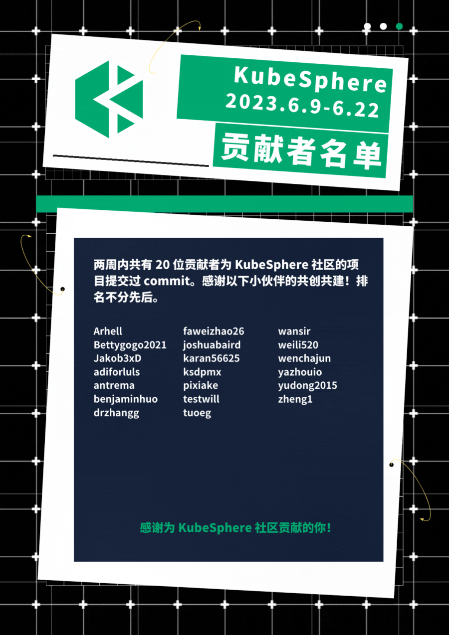 KubeSphere 社区双周报 | OpenFunction 发布 v1.1.1 | 2023.6.9-6.22 - 知乎