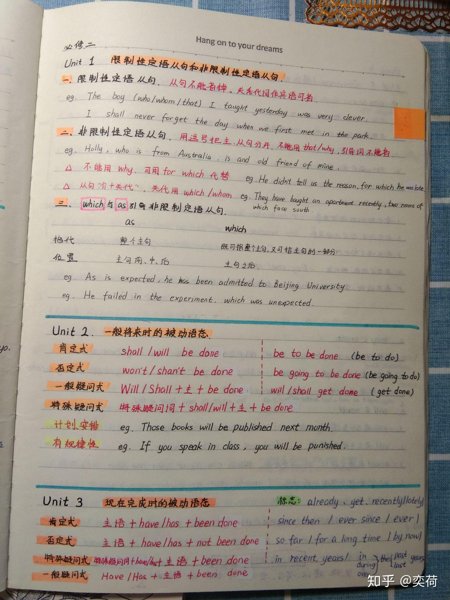 高中英语笔记应该怎么整理?