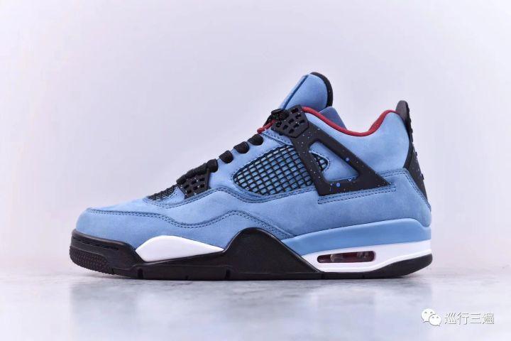 Air Jordan 4 x Travis Scott Cactus 蓝麂皮联名测评细节鉴赏- 知乎