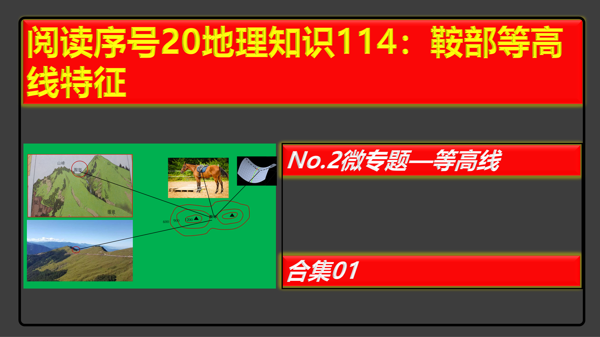 为什么鞍部是山脊的最低处,山脊的最低处不就到了平地吗? - 知乎