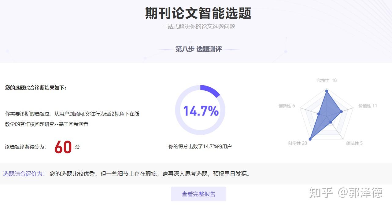 精准选题技巧：青泥学术大数据智能选题（期刊版） - 知乎