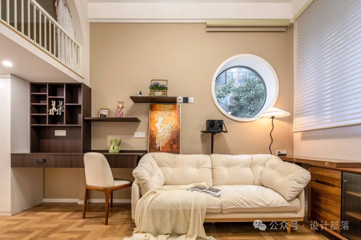 上海25㎡老洋房LOFT，改成独居女孩的法式奶油屋！塞下7个功能区！ - 知乎