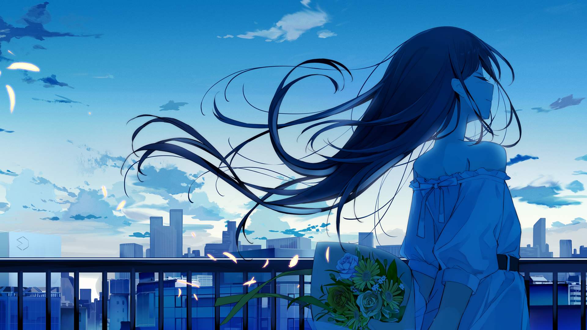 有哪些好看到爆的蓝色系壁纸?