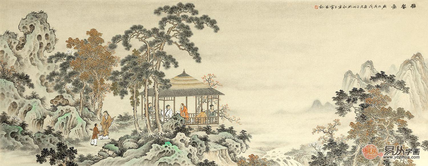 王宁国画山水画作品赏析 | 色墨相融 空灵俊秀 - 知乎