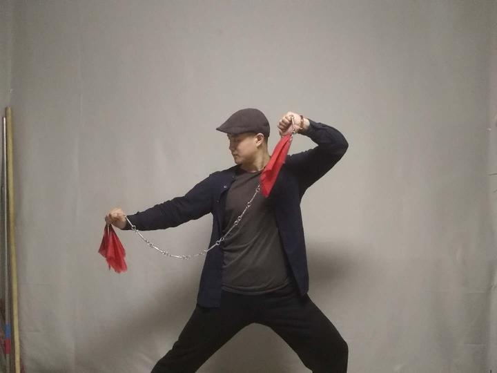 九节鞭慢动作舞花正面背面全方位演示赶快学习