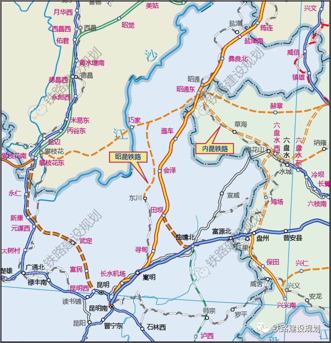 内昆铁路扩能改造(新建昭通至昆明铁路)预可研评审会召开