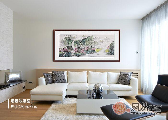 客厅墙壁画 家里挂什么画显得高雅 这些山水画堪称经典 - 知乎