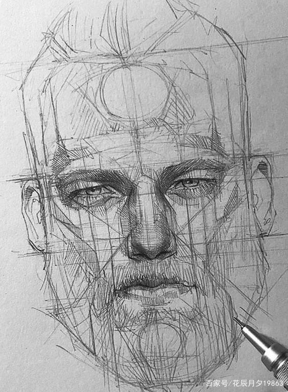 素描头像面部结构怎么画? - 知乎