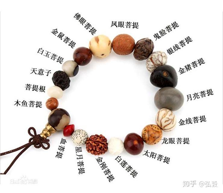 菩提子手串请大家帮忙认认菩提子的种类依次都是什么呢