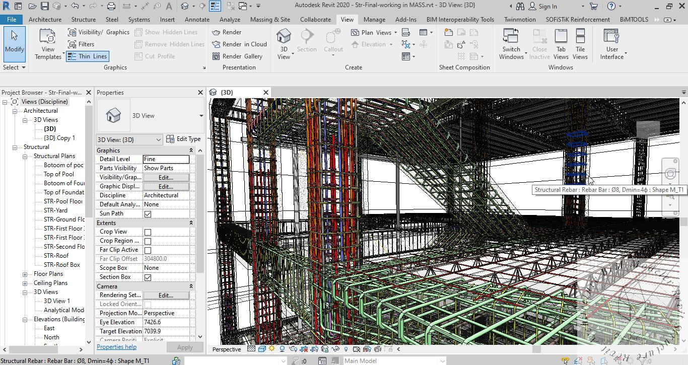 基于bim的revit中为什么没有钢筋建模的部分