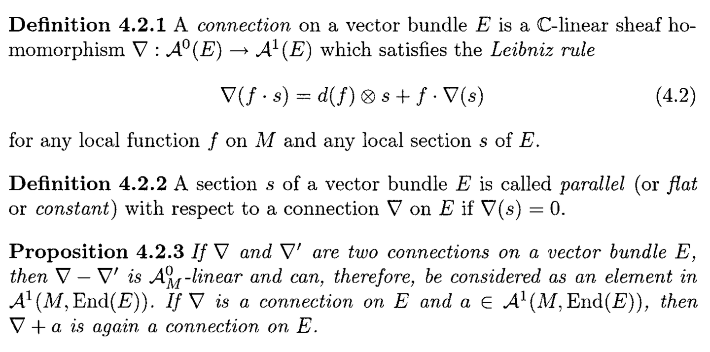 复几何(Huybrechts)4.2 联络- 知乎