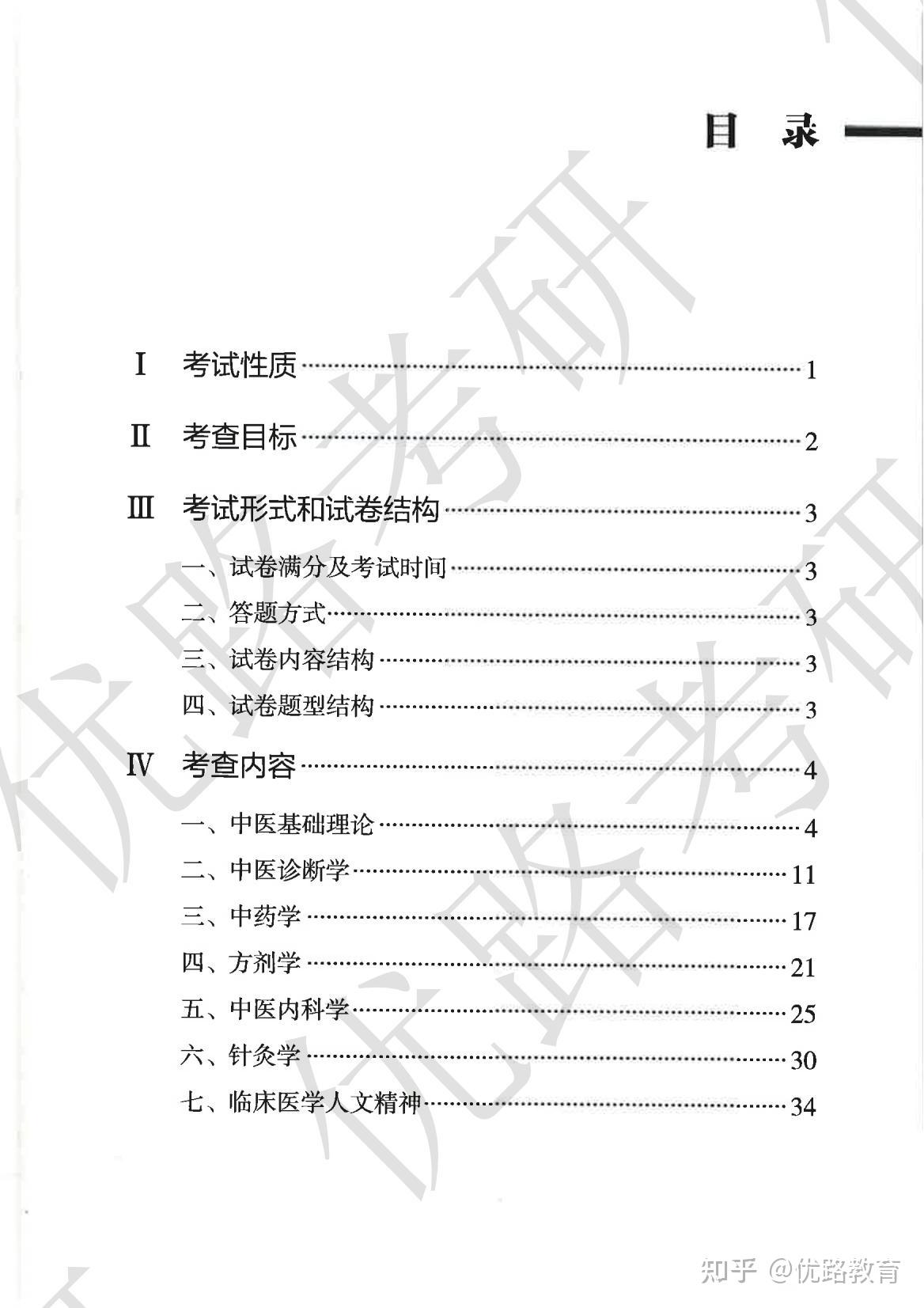 2025考研中医综合考研大纲