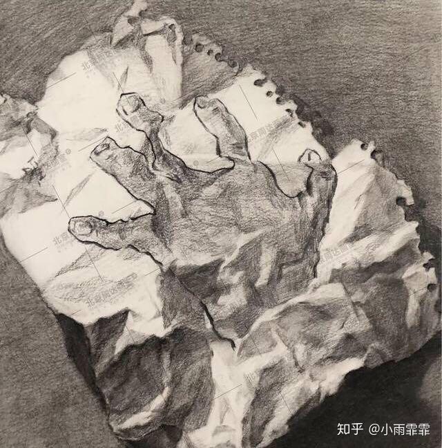 素描中怎样画出纸的质感? - 知乎
