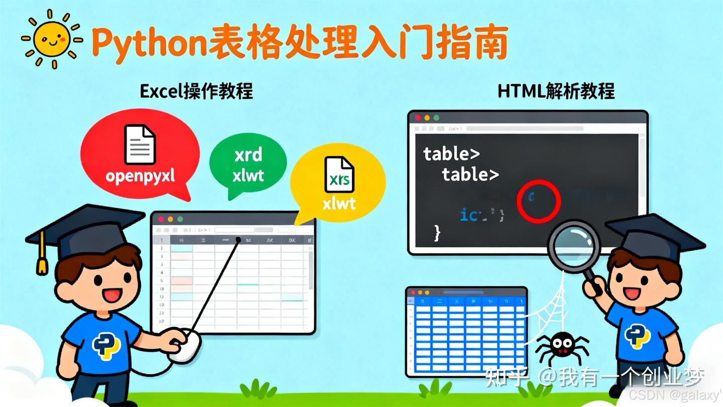 Python Excel 之openpyxl、xlrd/xlwt/xlutils 与 BeautifulSoup之HTML 表格解析库详解 - 知乎