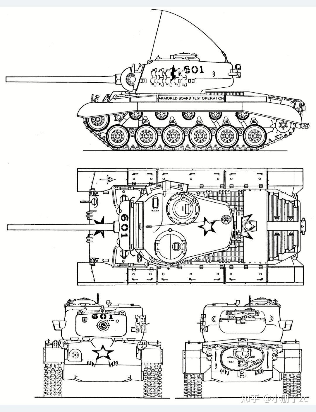 如何评价二战末期的美军m26"潘兴"坦克?