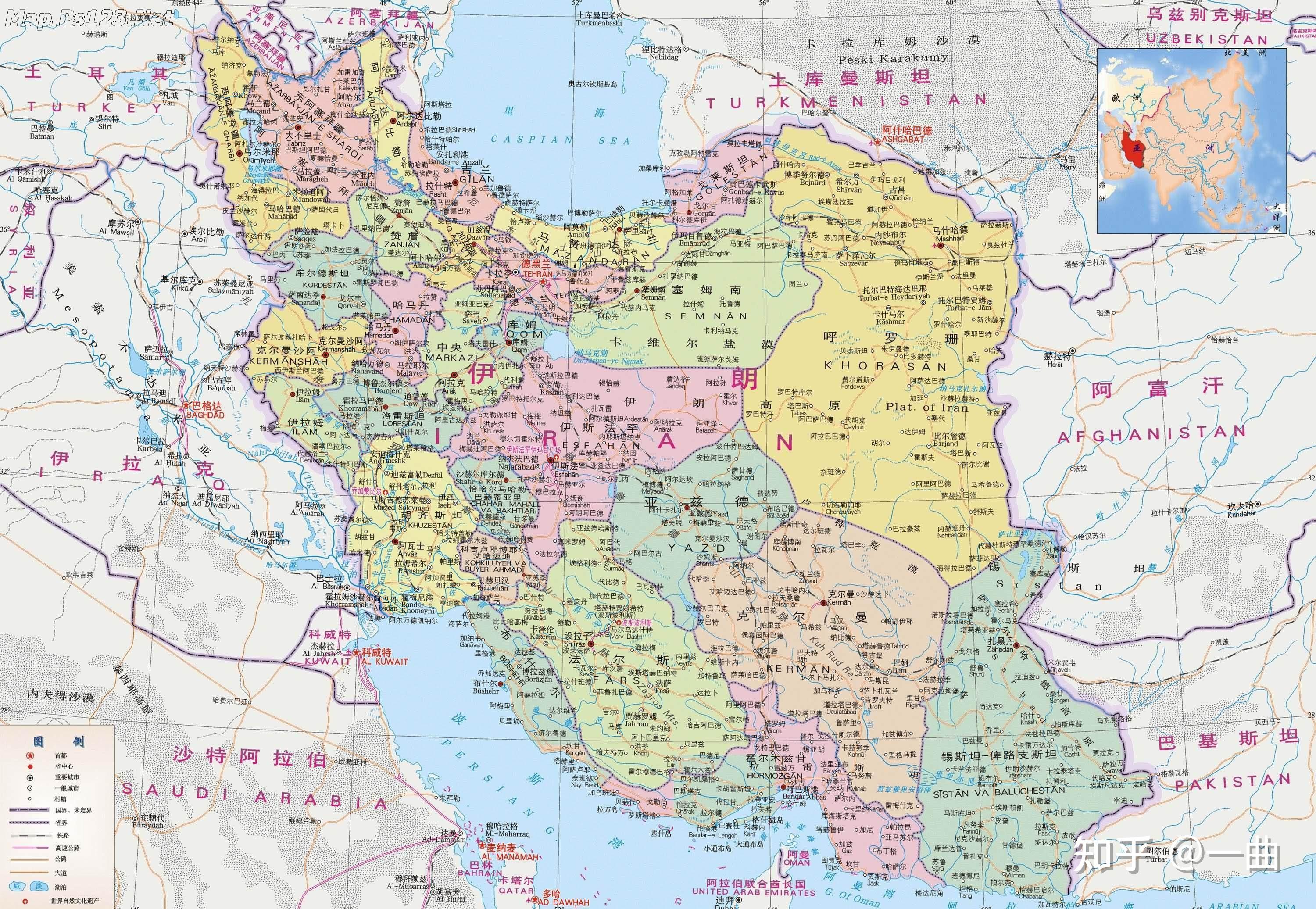 世界各国/地区超高清地图分享