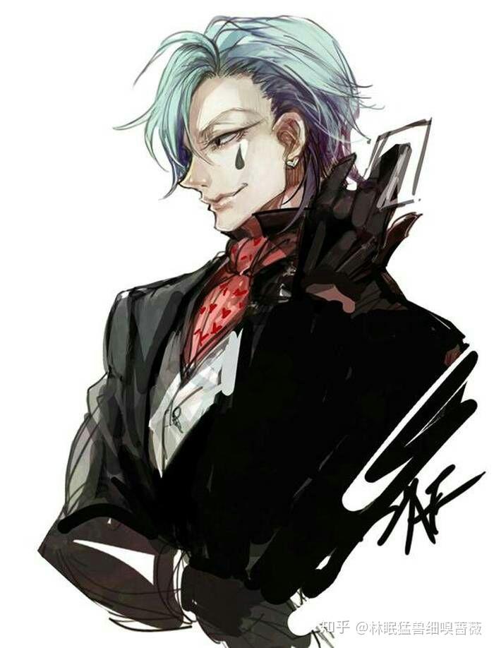 请问有没有哪位有那种美型魔术师少年的漫画形象有扑克牌或者白鸽的