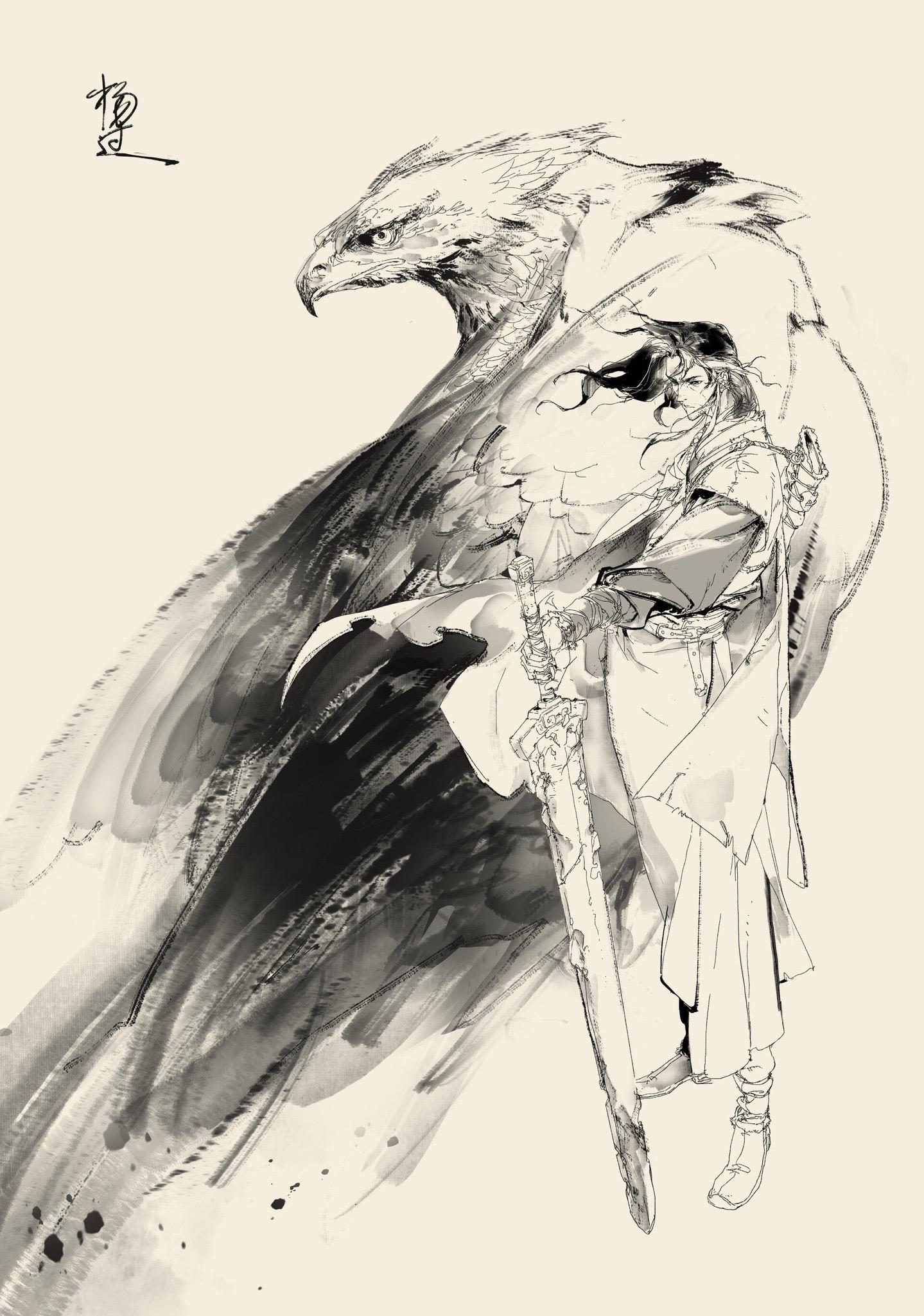 谁有杨过的插画或同人?