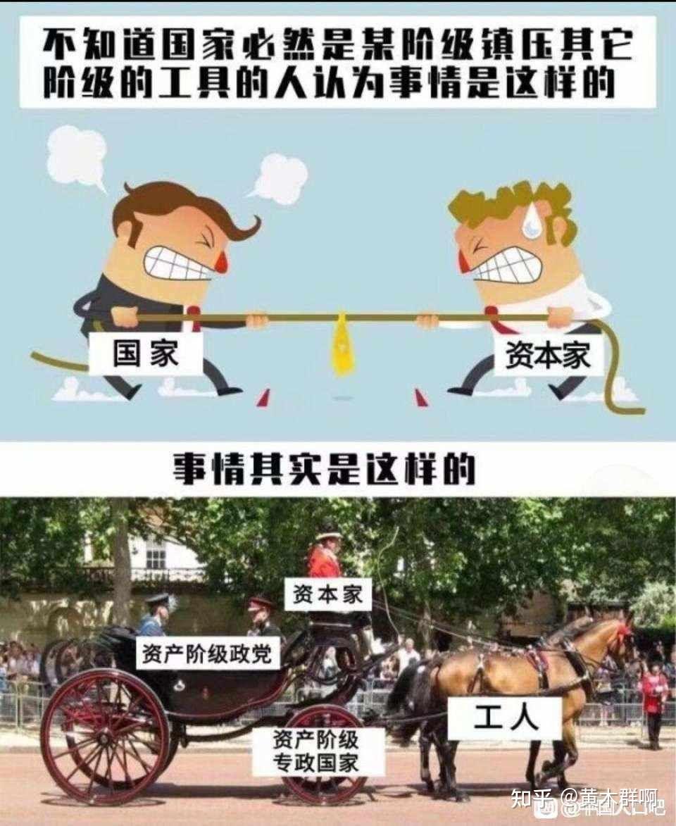 吊在路灯上的资本家图片