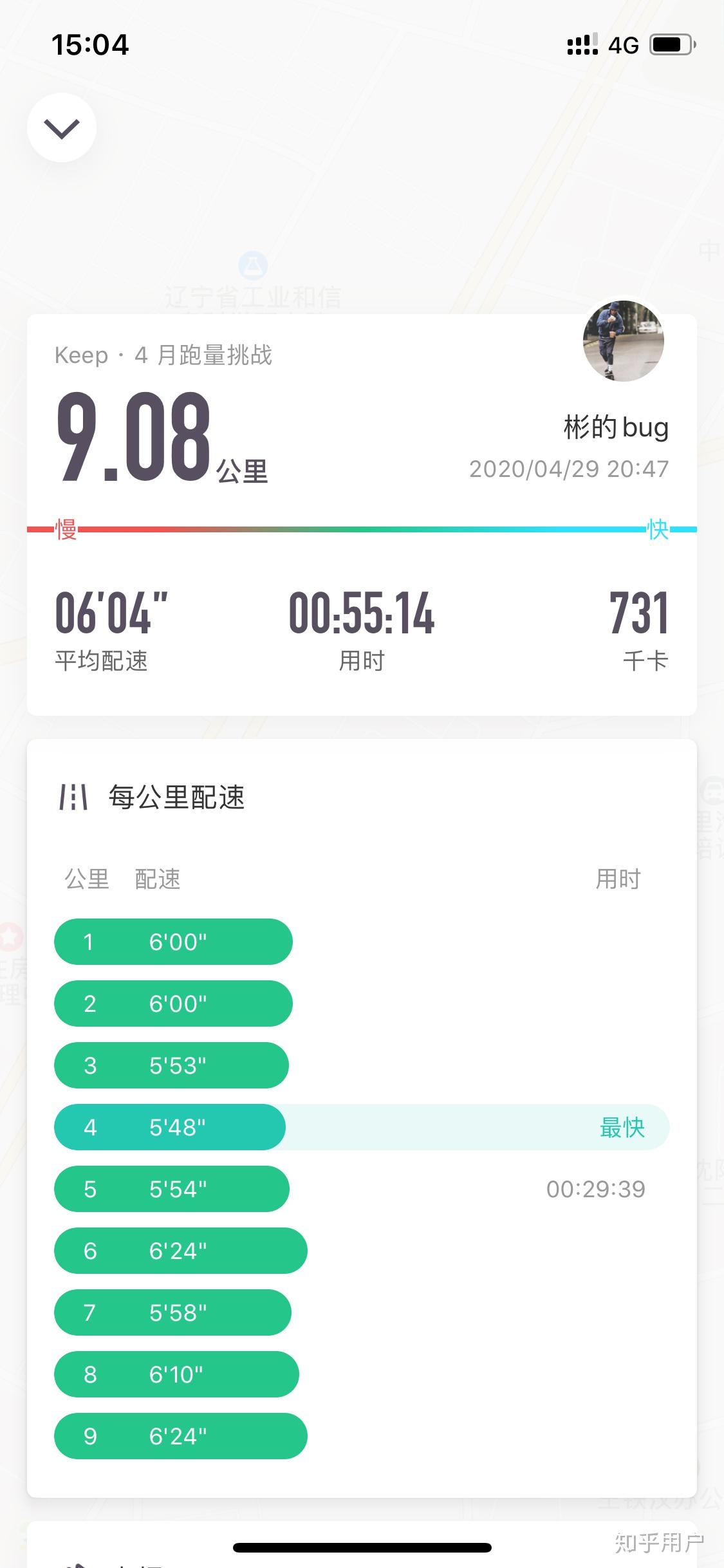 各位大佬有没有1000米6分钟内的keep截图