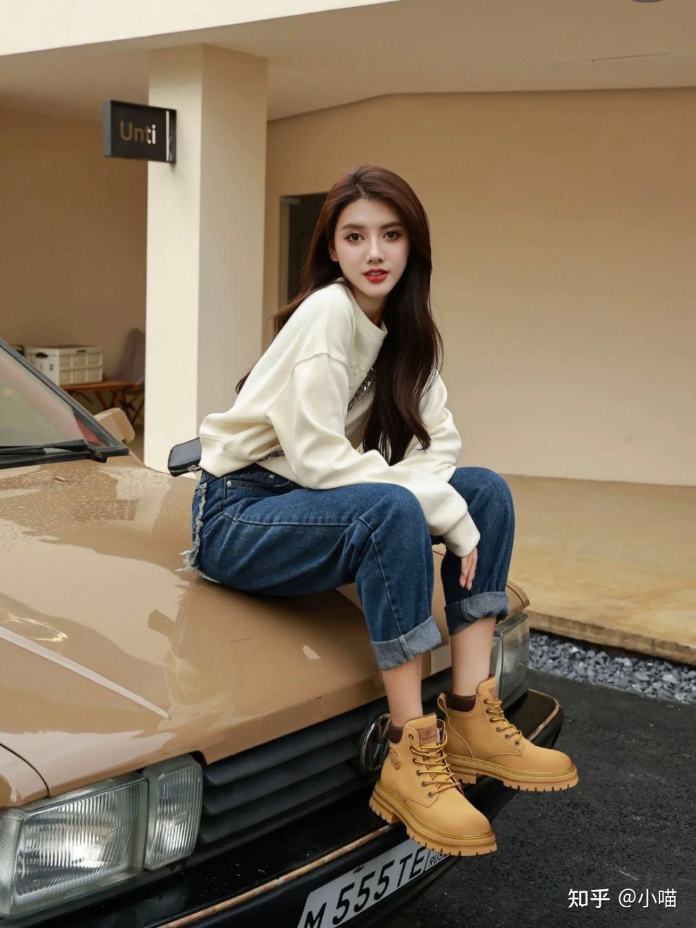 穿大黄靴搭配什么衣服好看?