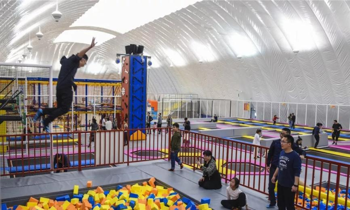 大空间运动乐园——气膜游乐场馆