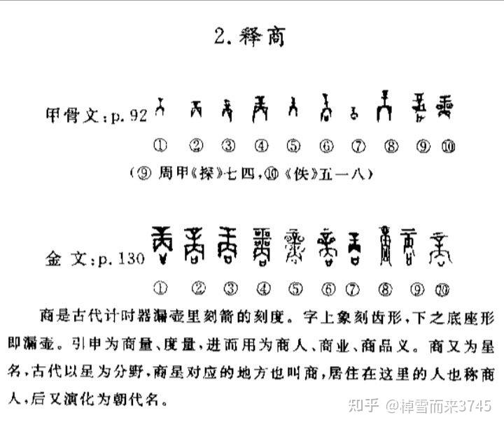 甲骨文商字因何形表何義