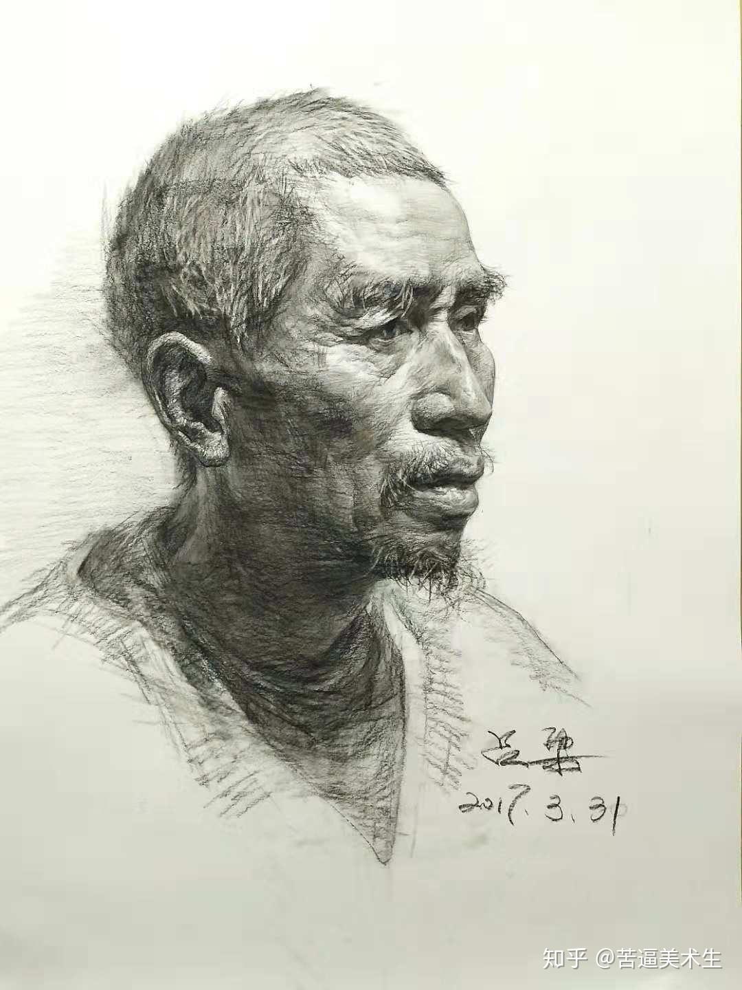 素描人头该如何打好形?