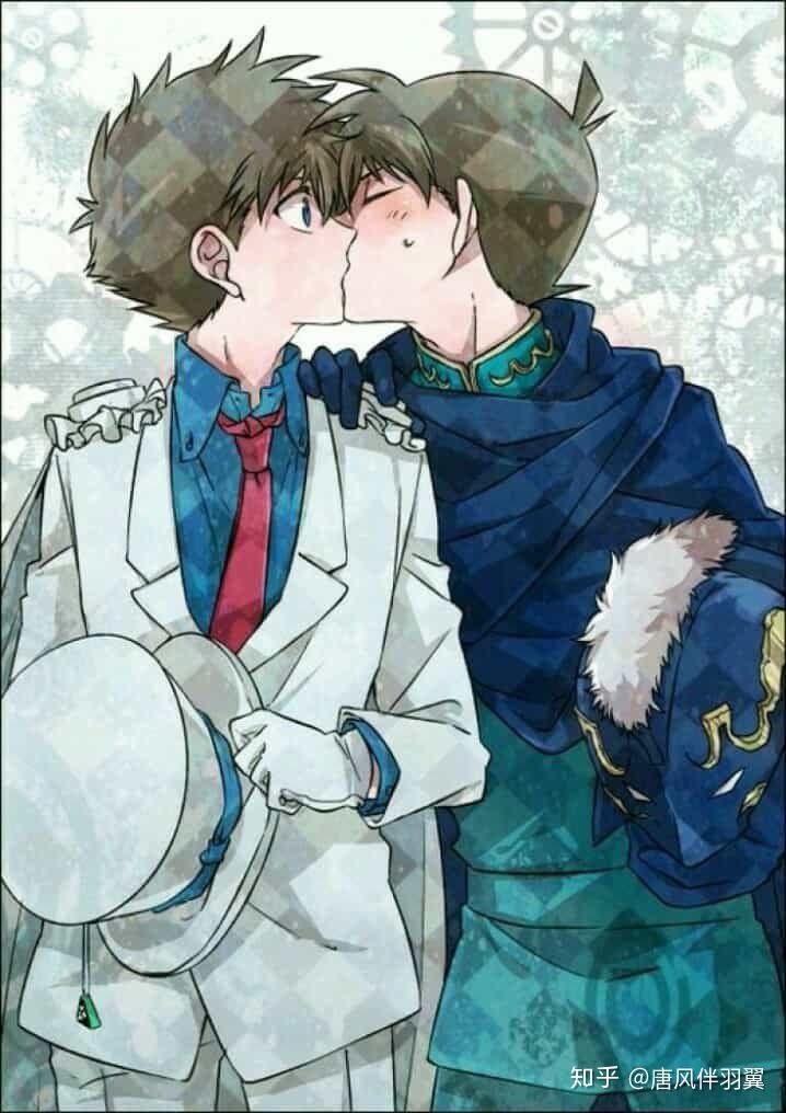 有没有基德和柯南新一也行的cp照嘿嘿嘿你们懂的吖