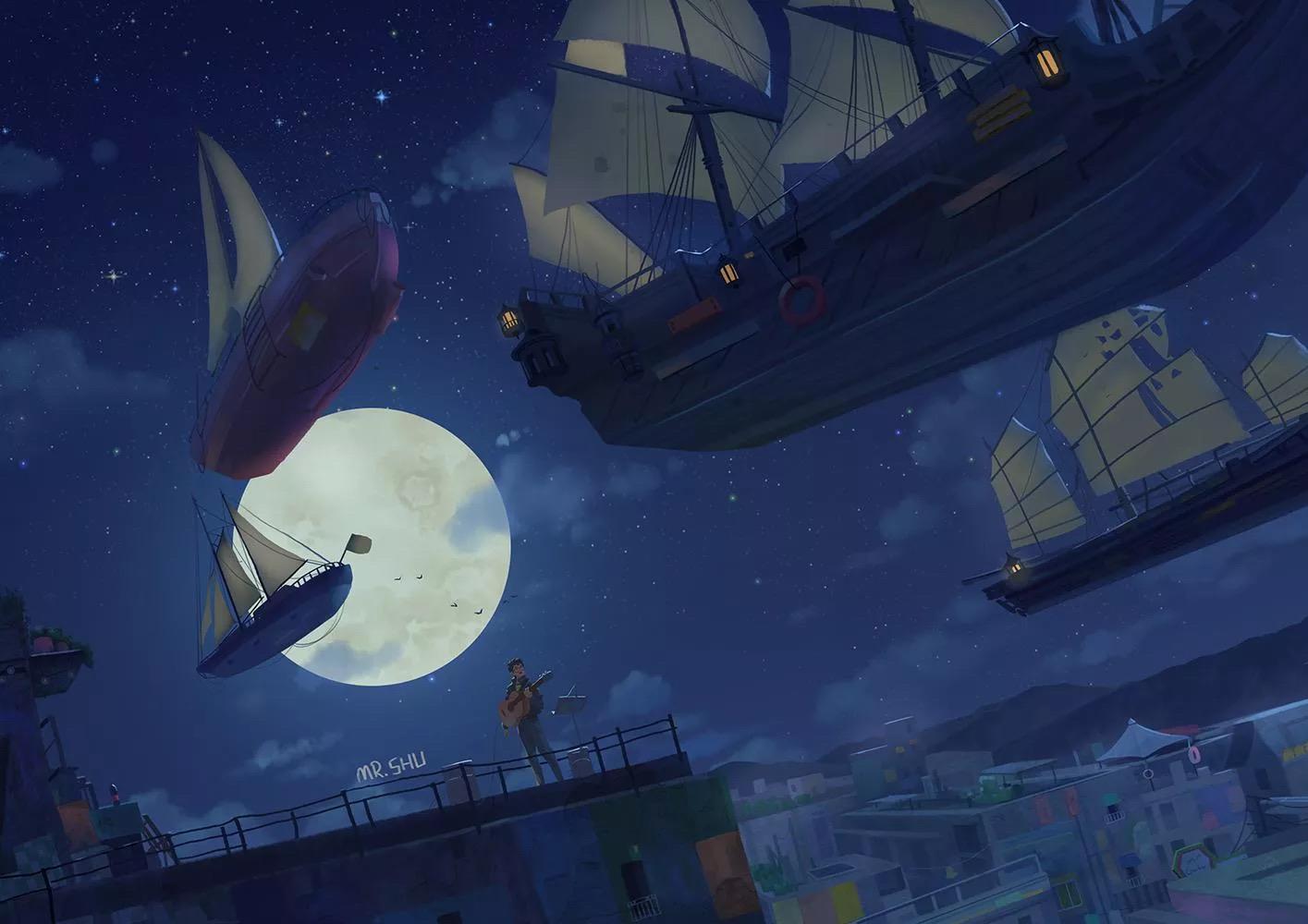 有没有那种暗色系的好看全面屏手机壁纸啊