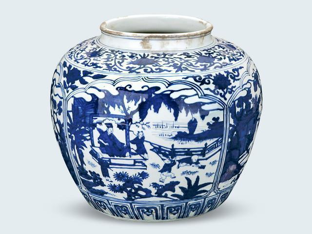 明嘉靖青花人物故事图罐上的四幅图案，表现的究竟是什么内容？ - 知乎