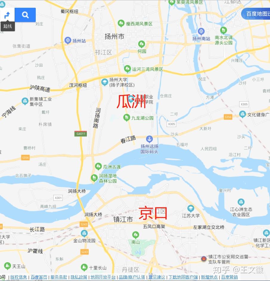 京口瓜洲地图图片