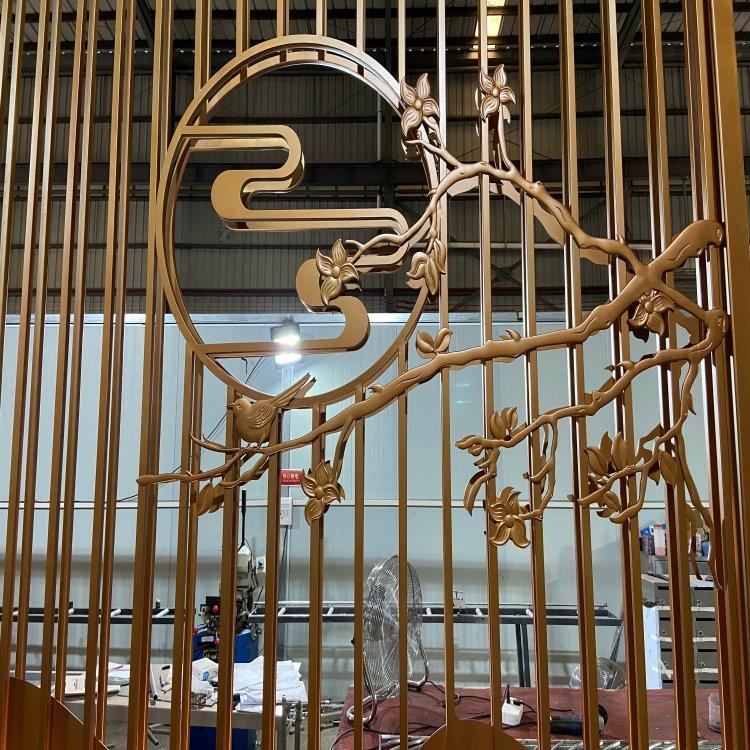 304不锈钢金属山峦背景墙屏风 雕花隔断格栅众钰定制 - 知乎