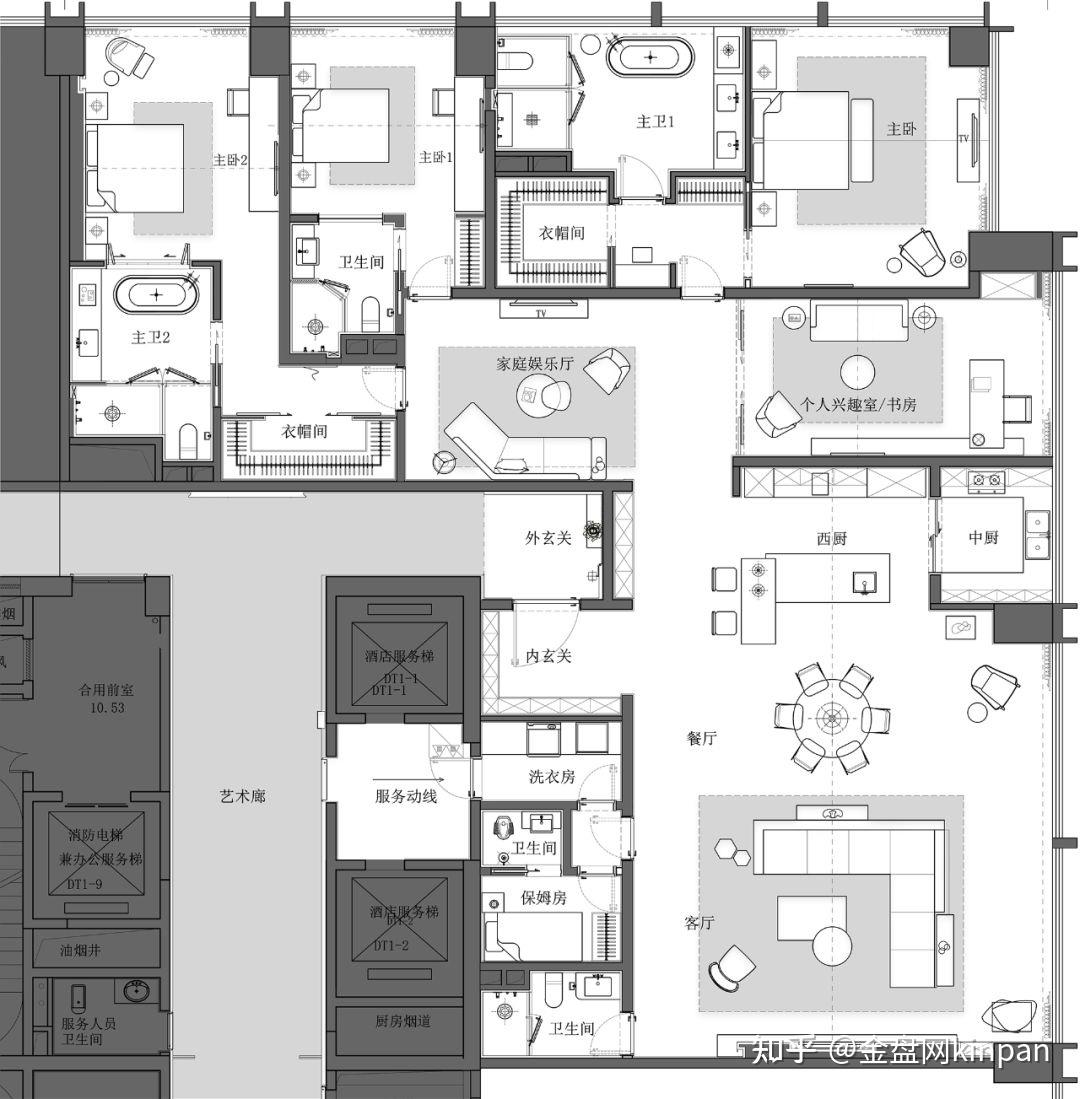 210㎡以上大平层户型设计,布局+趋势解读 - 知乎