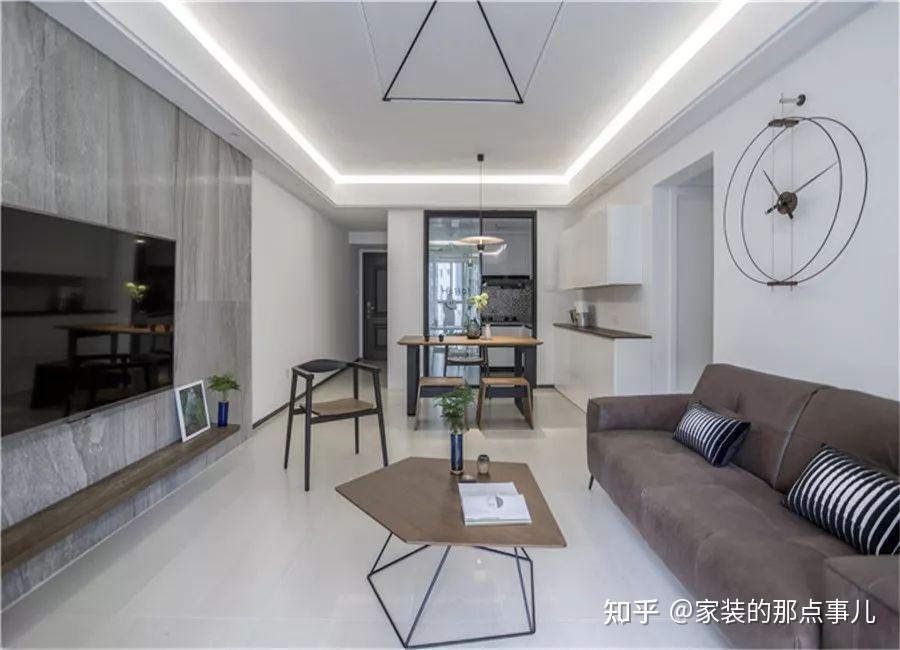 102㎡现代简约风格装修效果图，电视墙超大气！ - 知乎