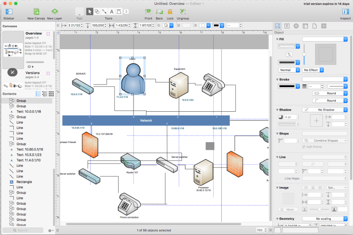 mac下有如visio一样好用的流程图软件吗